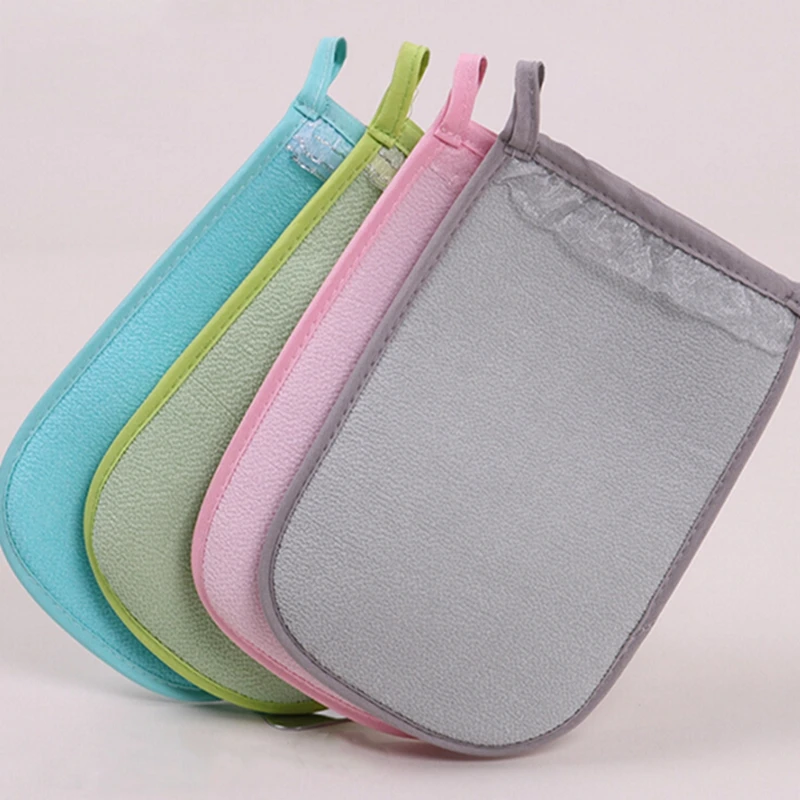 Мягкие двухсторонние перчатки для ванны с сильной дезактивацией щетка премиум