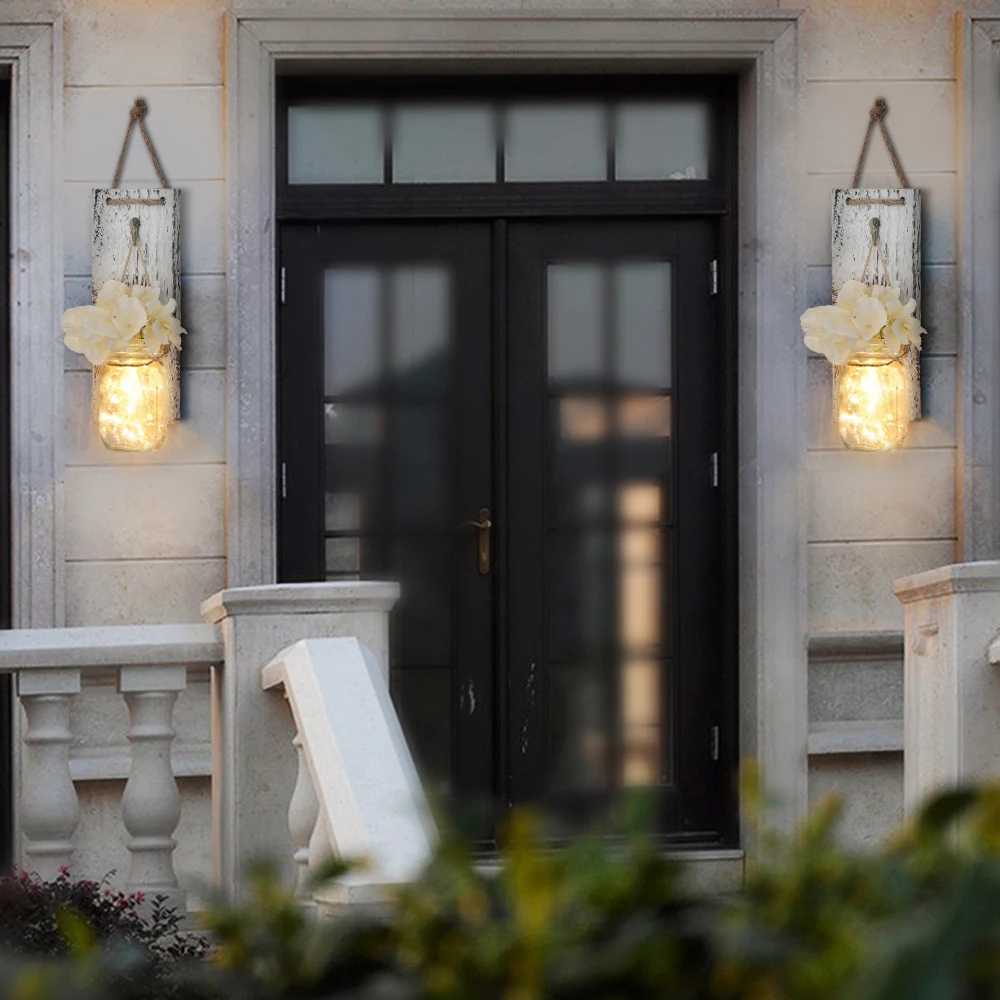 2 шт. Бра в виде каменщика деревенский настенный декор с сказочными огнями Декор