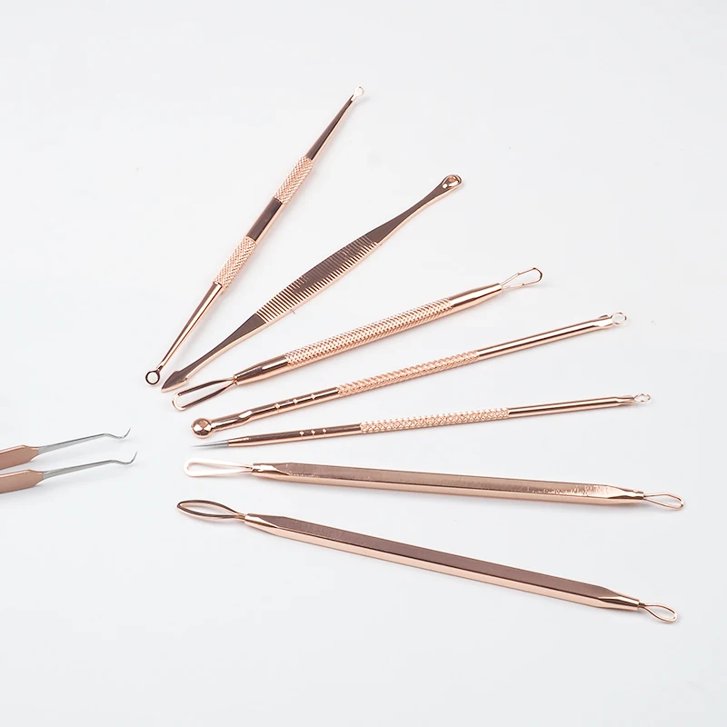 Горячее предложение 1 набор нержавеющая сталь золотой экстрактор иглы для