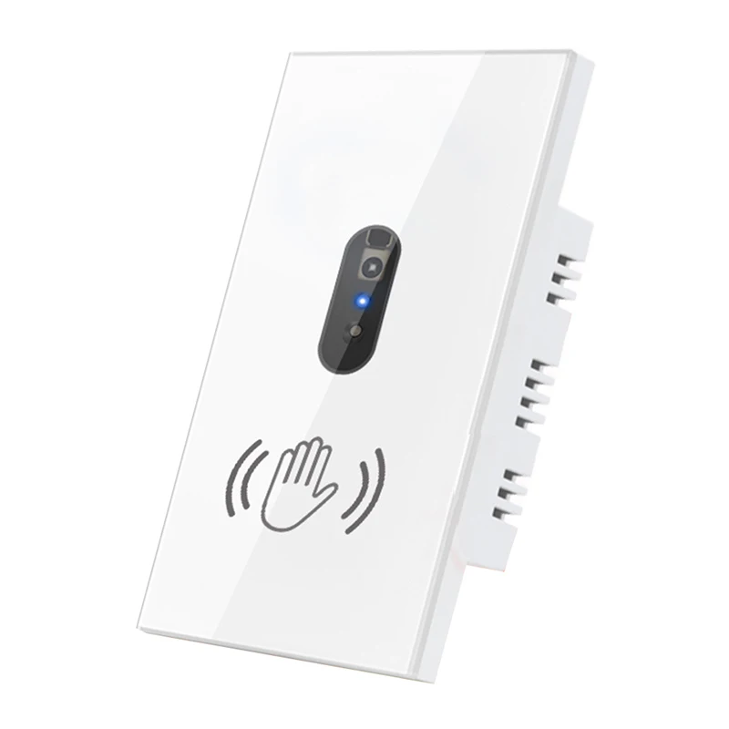 

New Smart Wall Light Switch Infrared Sensor Infrared induction No need to Touch US Tempered Glass Panel Switch smart home Sensor