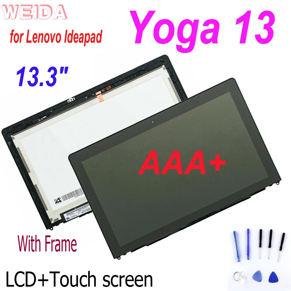 ЖК дисплей AAA + 13 3 для Lenovo Yoga Yoga13 Series с сенсорным экраном и дигитайзером в сборе
