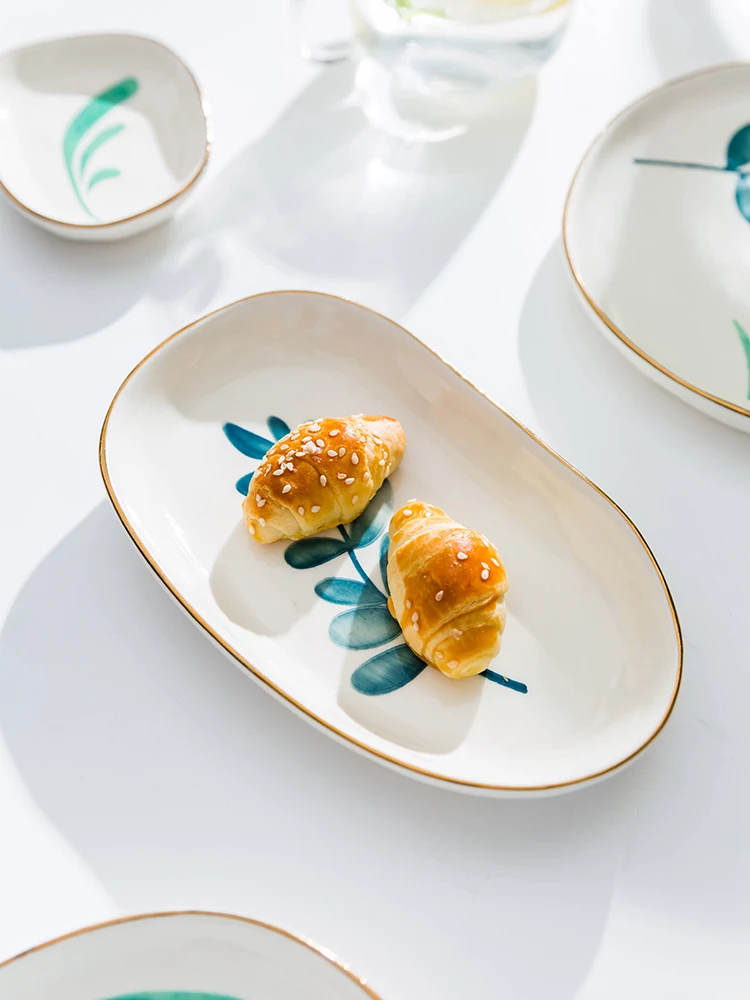 Uniho 4 шт кухонная посуда для соуса керамические обеденные тарелки приправ специй