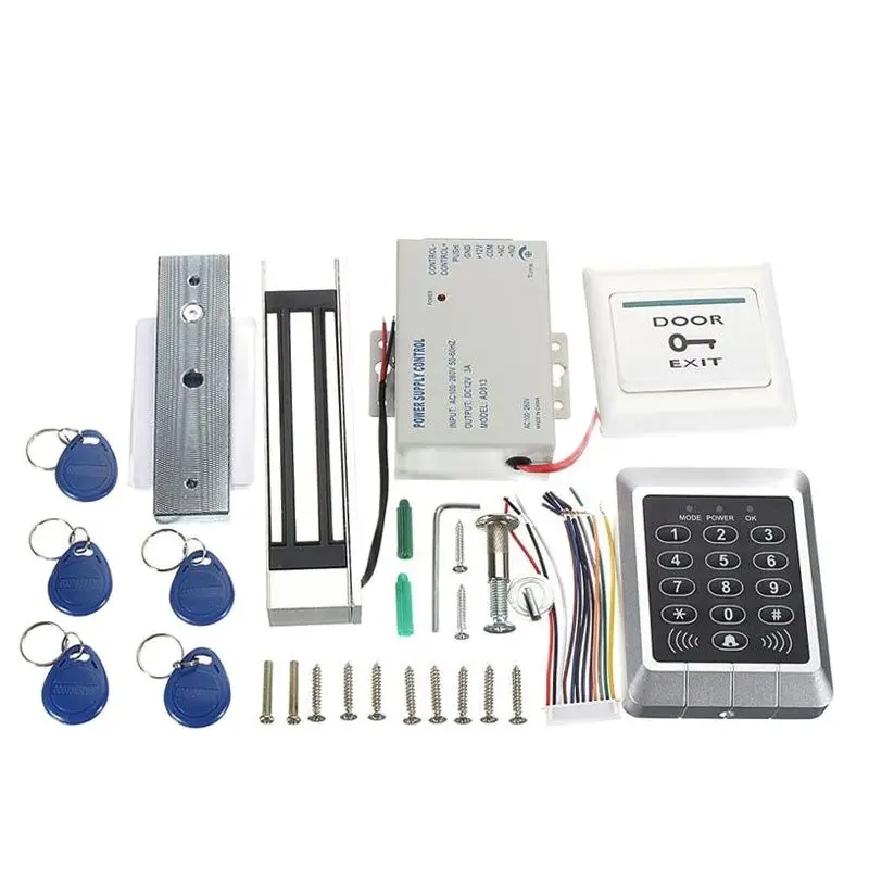 KINJOIN металлический чехол с RFID-клавиатурой и электрическим магнитным замком 280 кг |