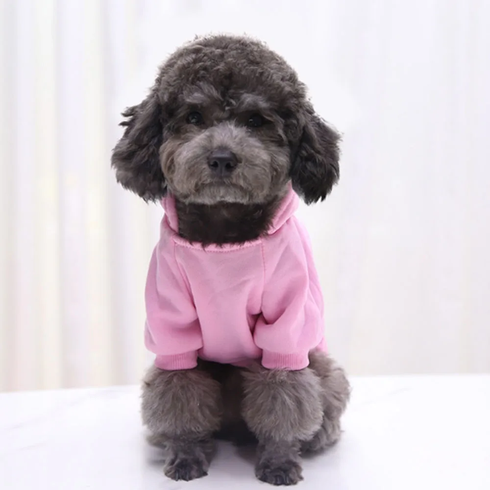 

Solid Dog Hoodies Pet Clothes for Small Dogs Puppy Coat Jackets Sweatshirt for Chihuahua Dog Cat Costume Cotton Pet Outfits