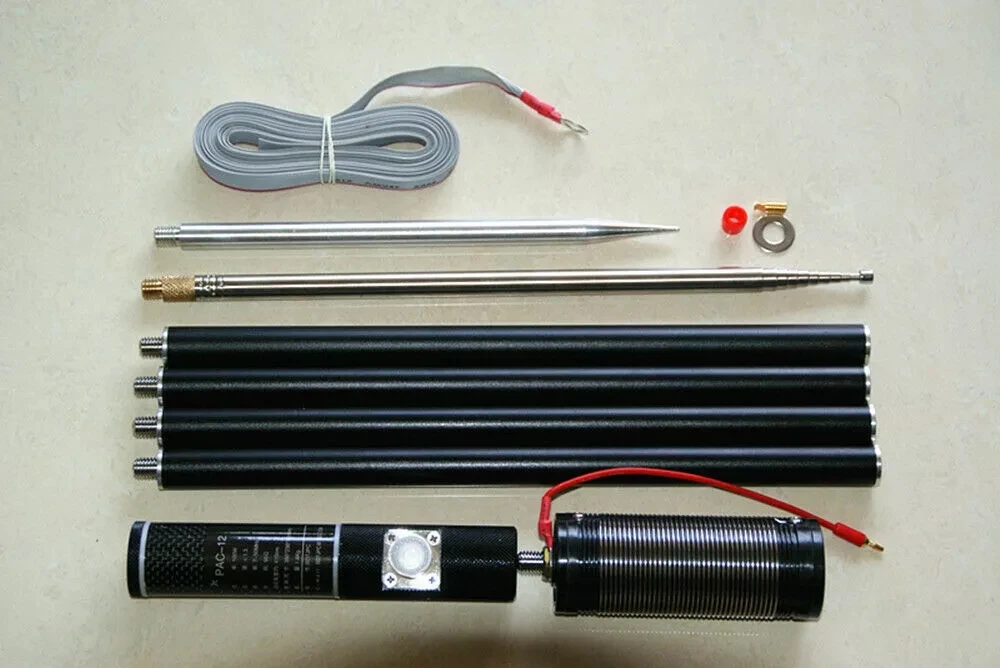

PAC-12 7MHz-50MHz 100W Multi Band HF Shortwave GP Outdoor Slide Regulator Portable Antenna QRP For Ham Radio