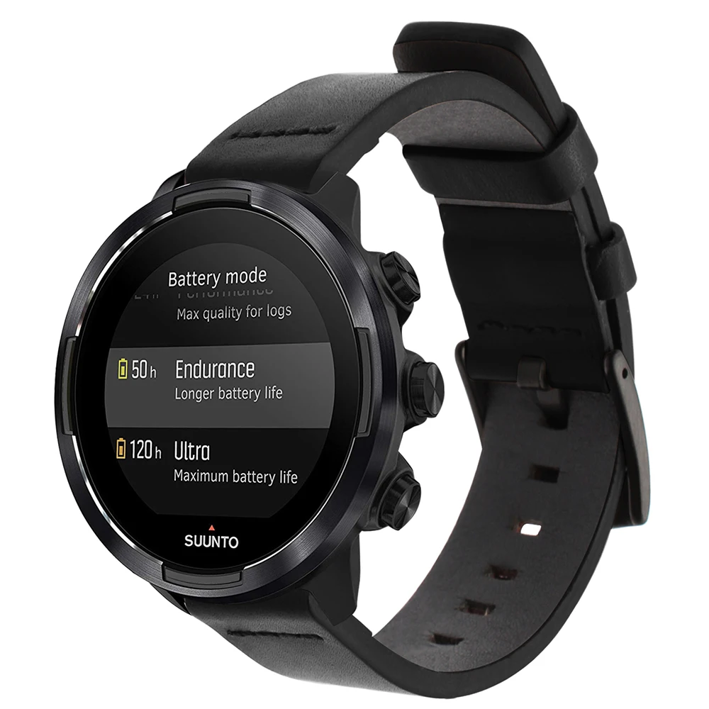 Ремешок для часов Suunto 9/ Ambit 3 из натуральной телячьей кожи спортивный