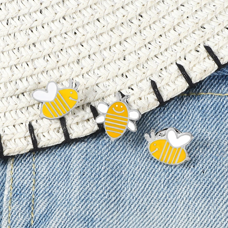 3 шт./компл. Высококачественная креативная эмалированная брошь с милыми желтыми