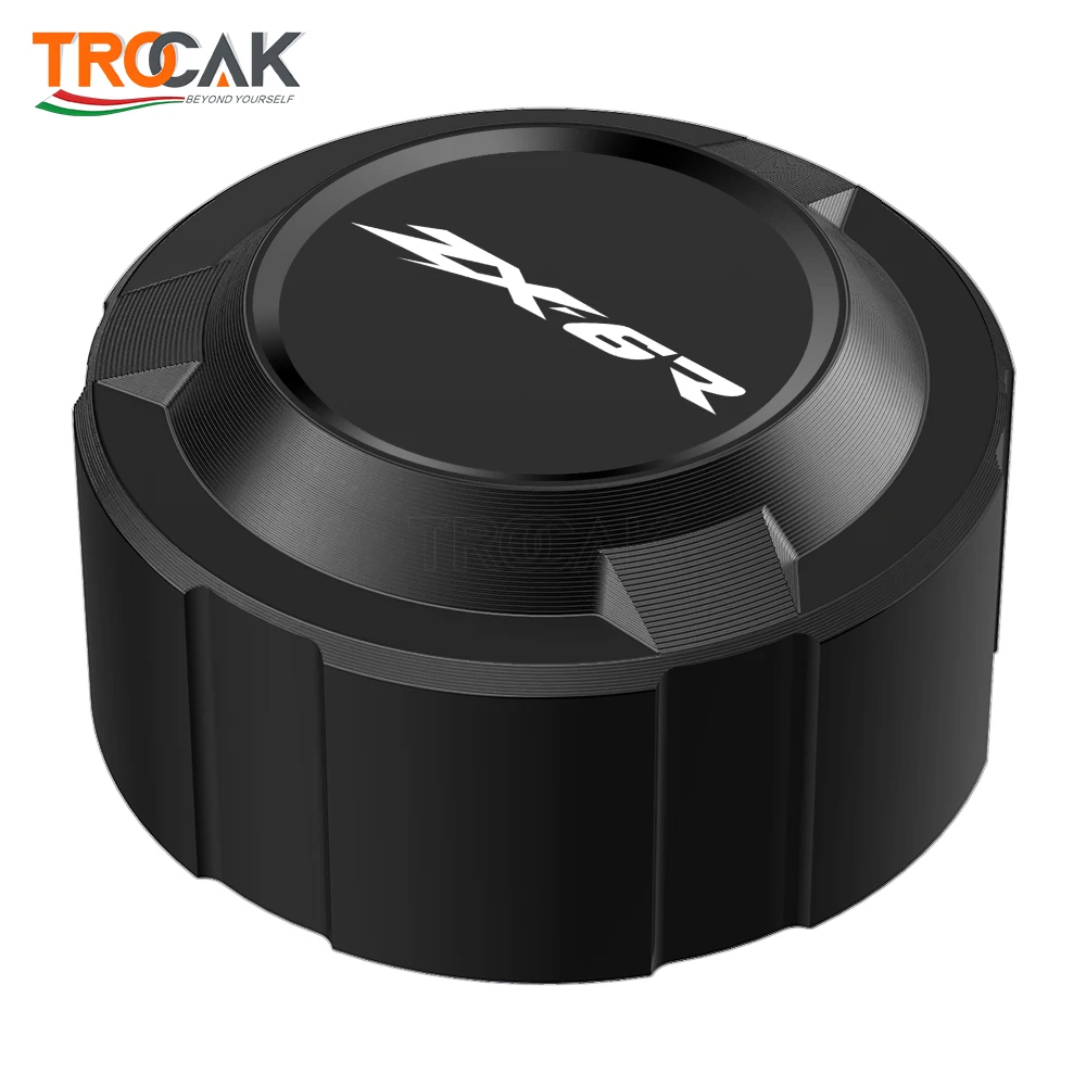 

New Product For Kawasaki ZX6R ZX-6R 2003-2016 2015 2014 2013 Motorcycle CNC Rear brake Fluid Cylinder Master Reservoir Cover Cap