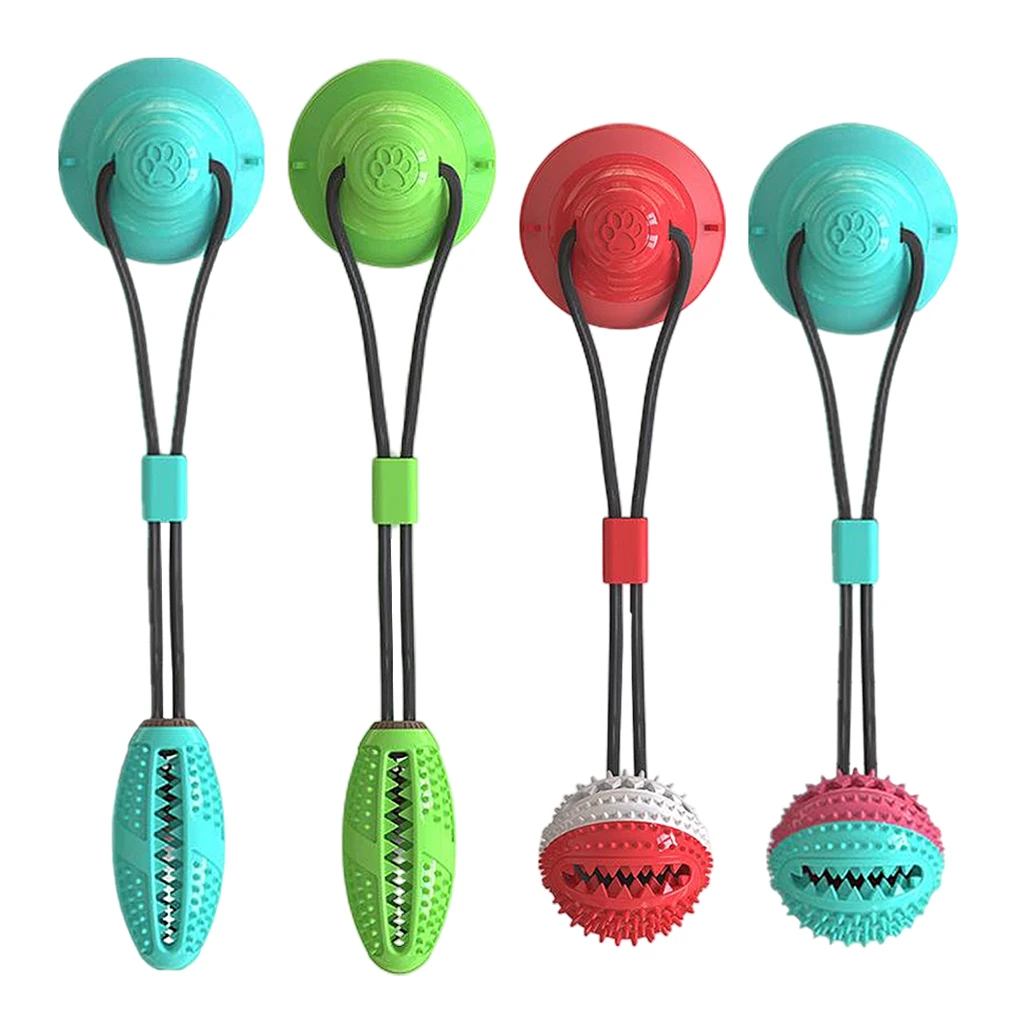 

Dog Interactive Suction Cup Push TP Toys Pet Molar Bite Toy Elastic Ropes Dog Tooth Cleaning Chewing Pet Puppy Dog Toys