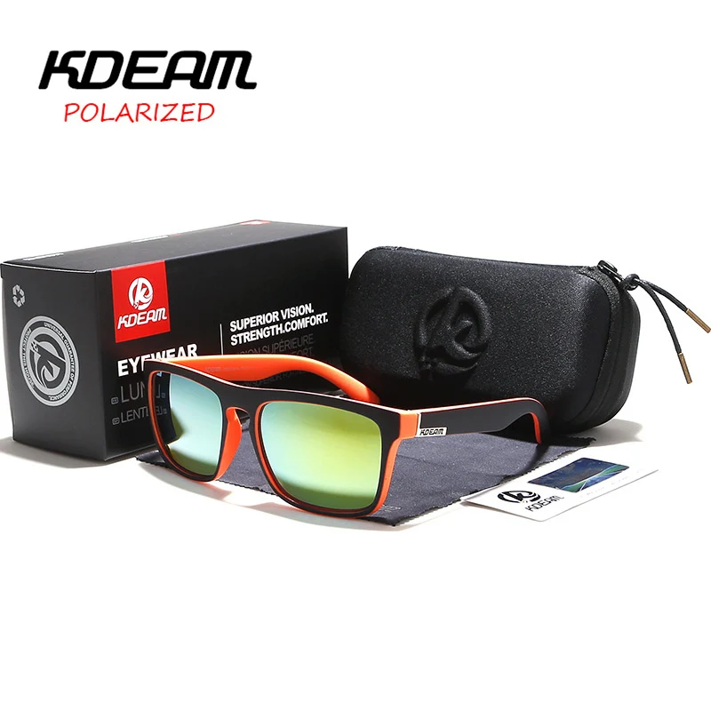 Солнцезащитные очки KDEAM поляризационные для мужчин и женщин пляжные дорожные