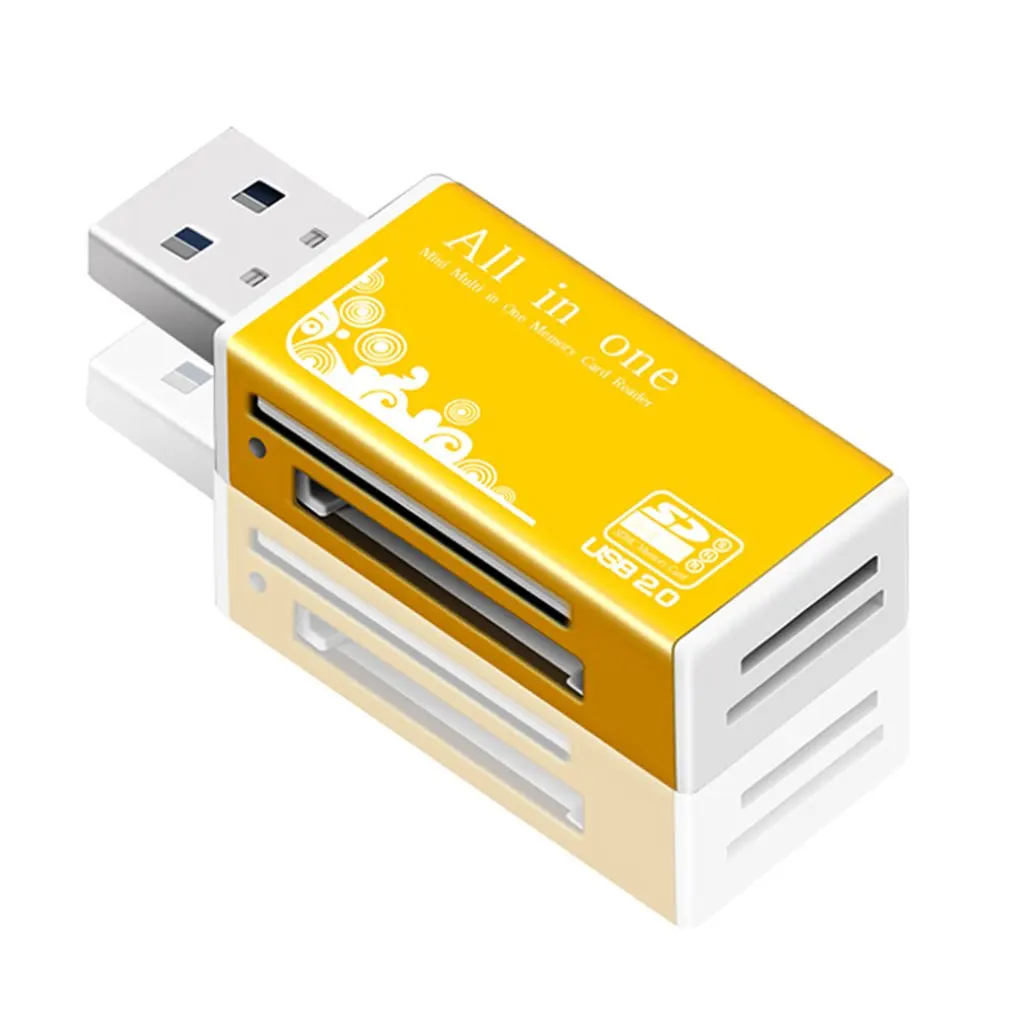 4 в 1 Micro USB 2 0 считыватель карт памяти usb адаптер для SD карты TF M2 MMC MS PRO DUO кардридер| |