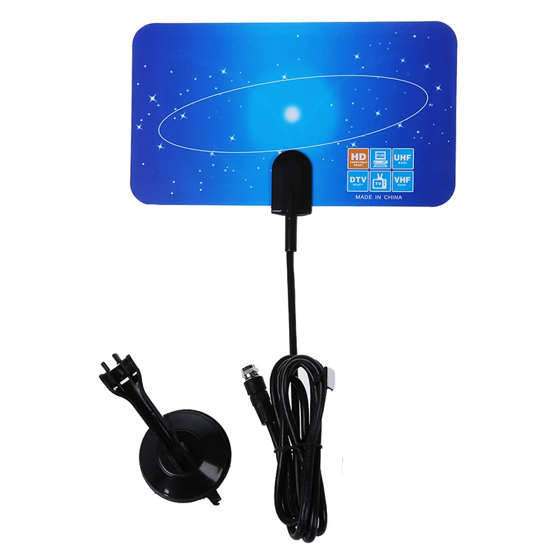 Горячая Цифровая внутренняя ТВ антенна HD TV D VHF UHF плоский дизайн с высоким