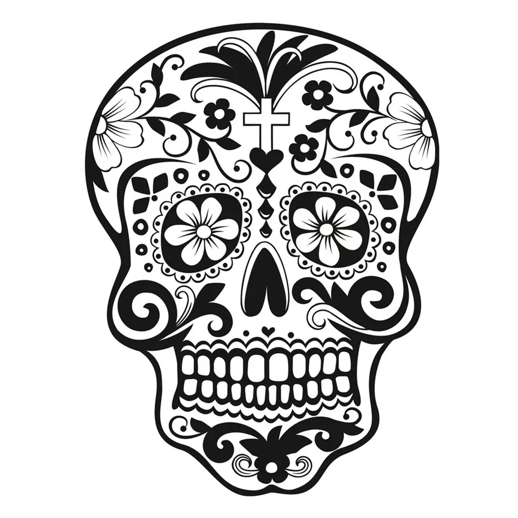 OUTAD модные наклейки на стену с изображением головы черепа ПВХ съемные настенные