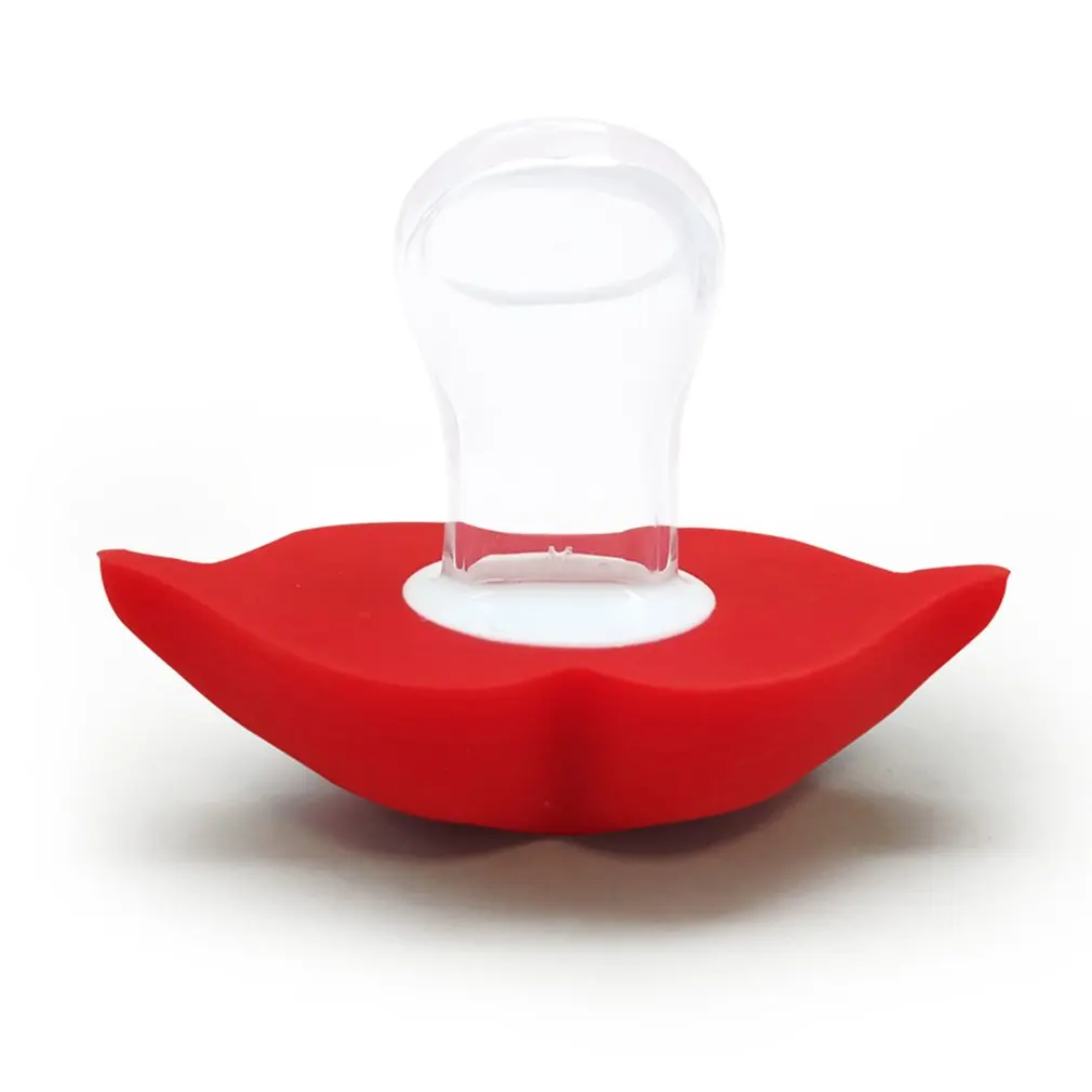 

2021 Food Grade Silicone Baby Pacifier Lip Mouth Shape Infant Toddler Baby Soother Teether Funny Nipple Feeding Orthodontic Teat