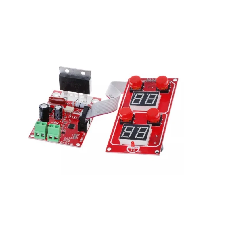

HOT 1Set NY-D04 100A Dual Display Spot Welding Machine Control Board with AC 220V to AC 9V Transformer Adjust Time Current