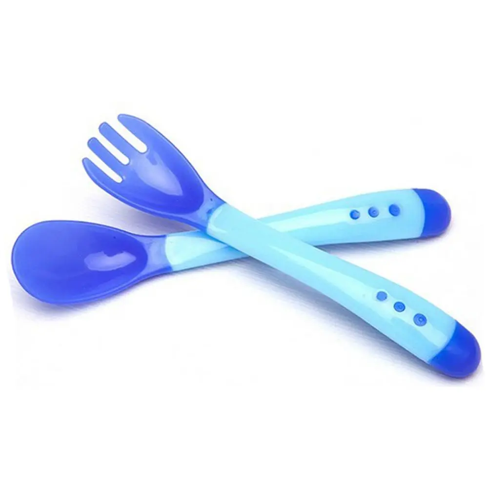 1/комплект детский Температура зондирования ложка и вилка Безопасность