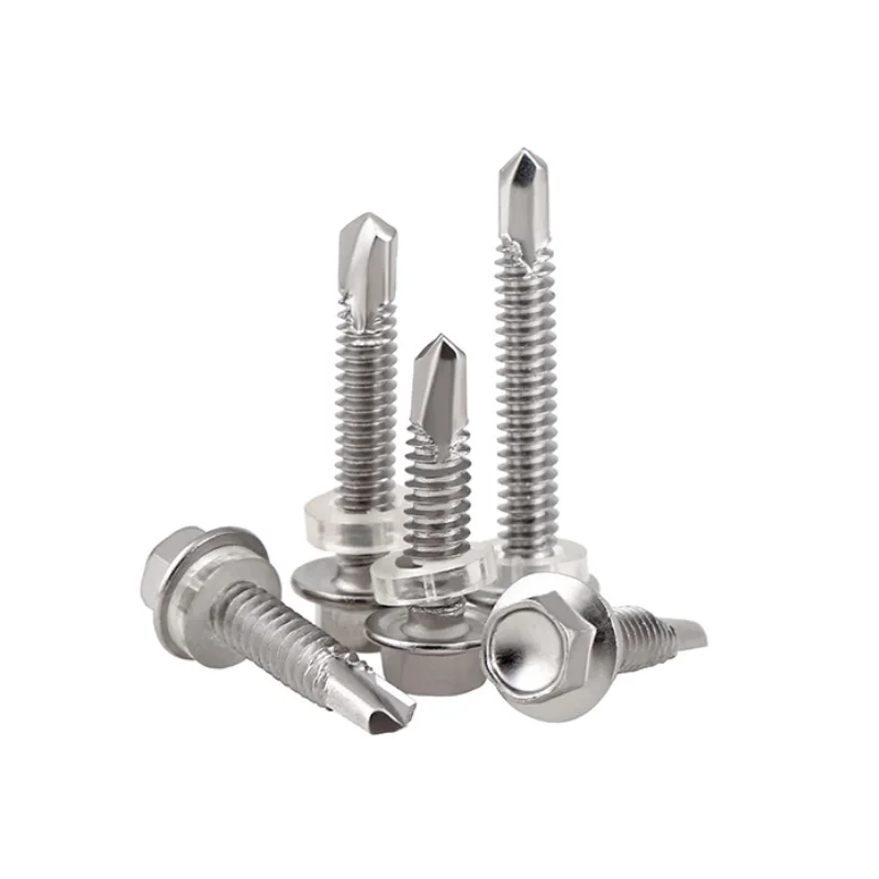 

Винты с шестигранной головкой и хвостовиком для сверления, Саморез из нержавеющей стали 410, M4.2, M4.8, M5.2, M6.3