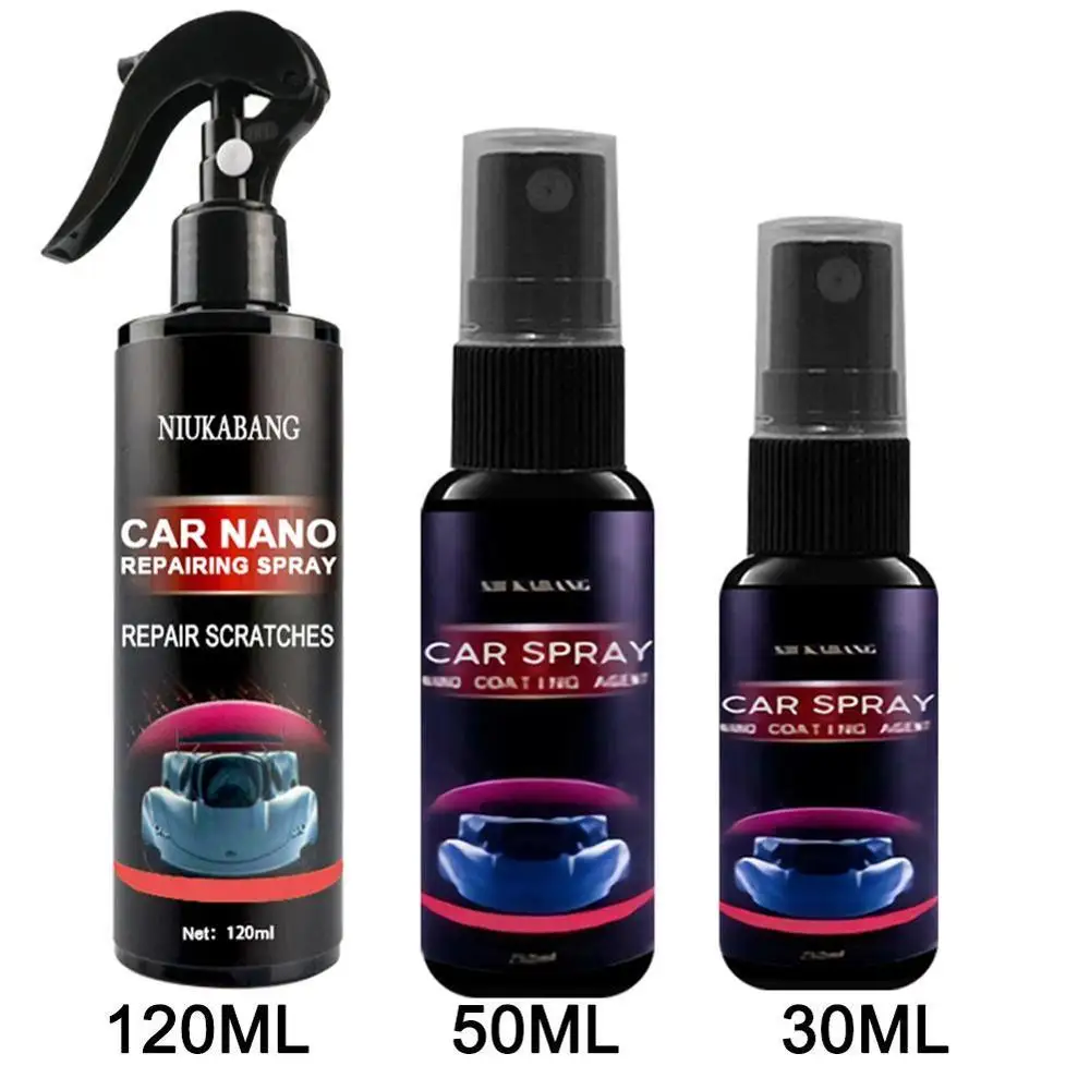 

Car Scratch Repair Nano Spray 30/50/120ml Anti Scratch Spray Crystal Coating Auto Lacquer Paint Care Polished Glass Coating