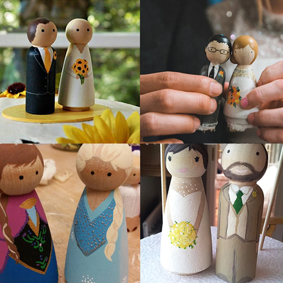 40 шт. деревянные кукольные колышки для детских кукол | Дом и сад