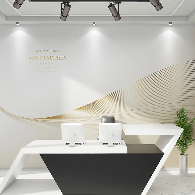 Роскошный фон для телевизора в скандинавском стиле настенная роспись золотой