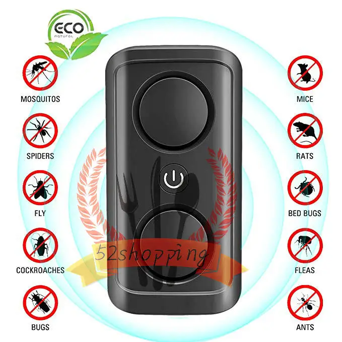Новейший мощный Отпугиватель вредителей 8 Вт Электронный ультразвуковой от