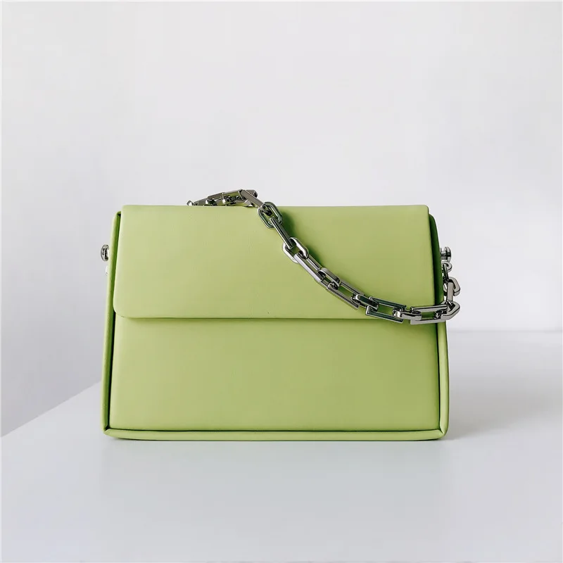 

2021New Genuine Cow Leather Shoulder Bag Luxury Designer Casual Women Messenger Bags Fashion Female Fruit Green Crossbody Bag