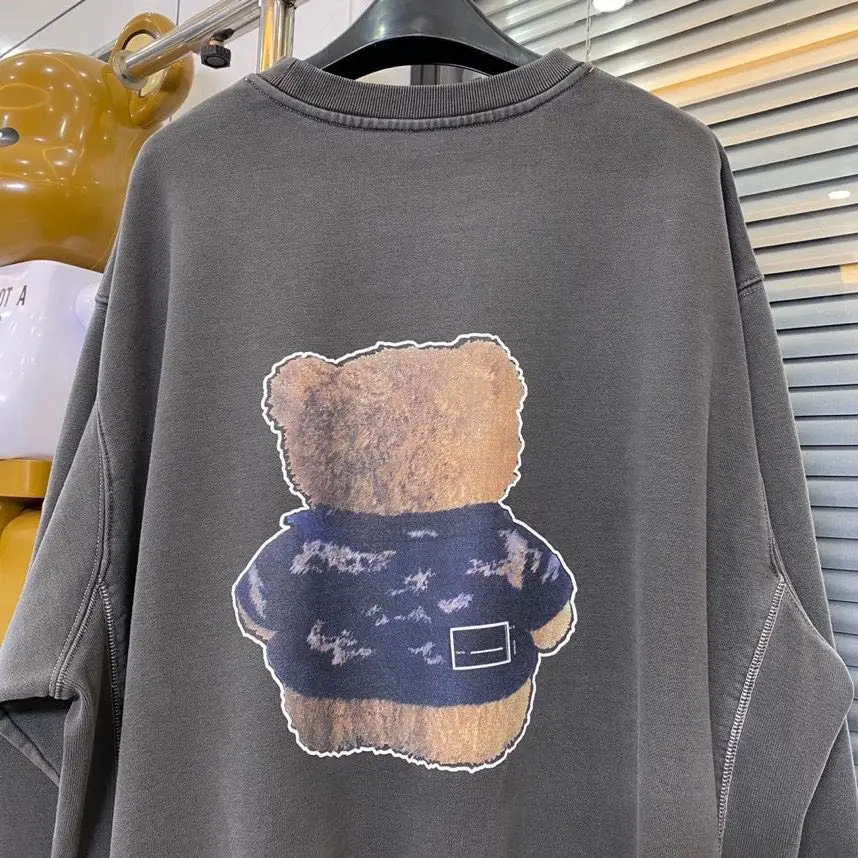 Новое поступление 2021 мужские толстовки хорошего качества с медведем худи для