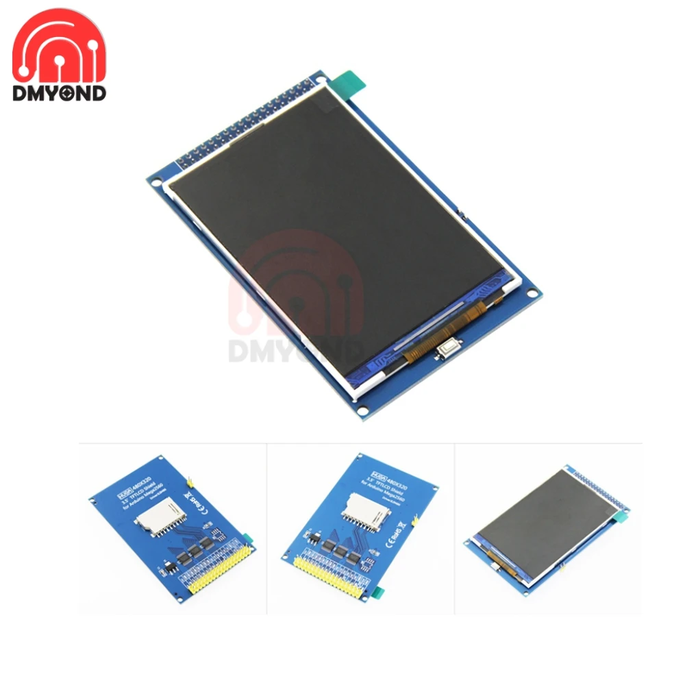 3.5 Inch TFT Color Screen Module for Arduino MEGA2560 R3 Board 3.3V/5V 3.3V MCU 480xR 320 ILI9486/ILI9488 16 Bit interface | Инструменты