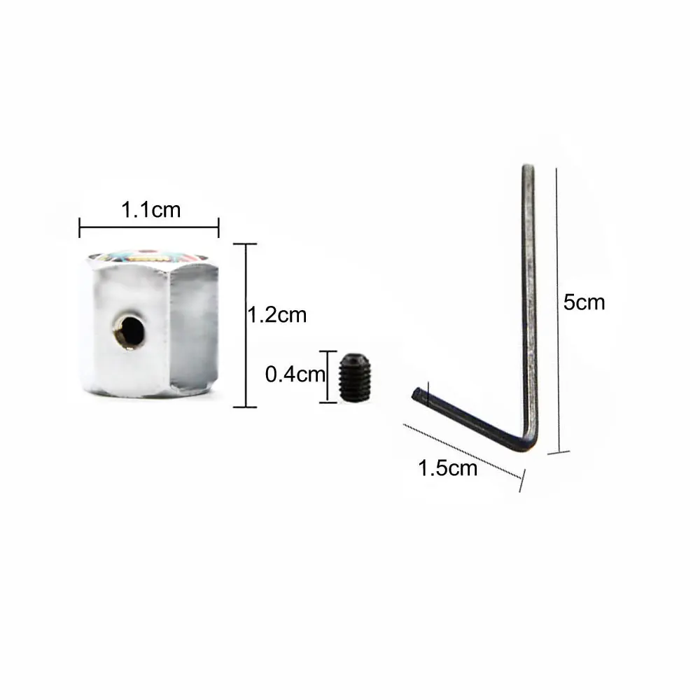 5 шт./компл. автомобильный стиль цинковый сплав Противоугонный череп с цветами