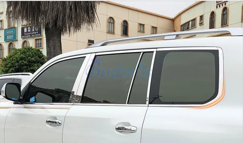 Для Toyota Land Cruiser 200 LC200 2008 2018 24 шт. цельная оконная литейная отделка из нержавеющей