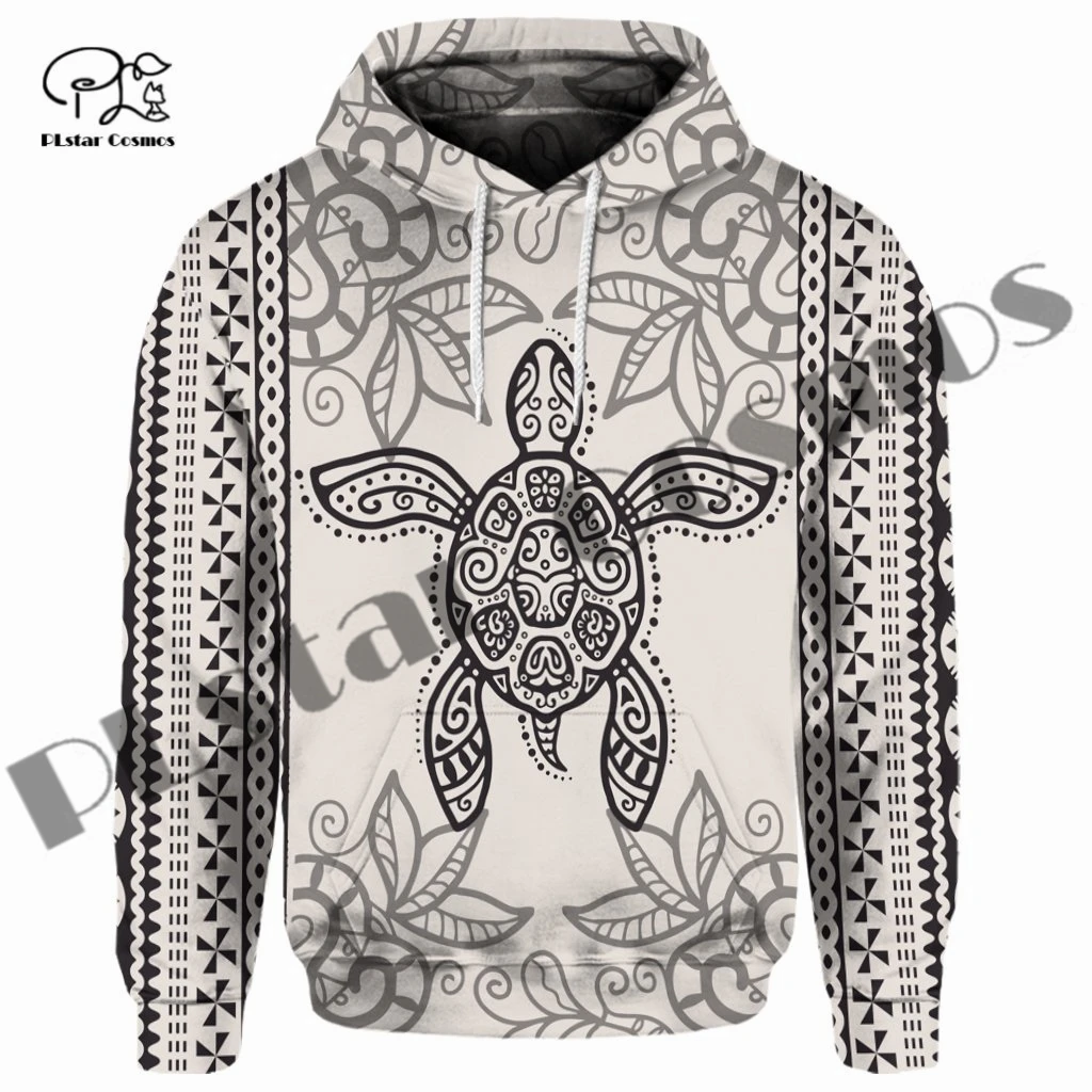 

PLstar Cosmos 3DPrint Newest Tribe Polynesian Hibiscus Turtle Funny Unique Harajuku Streetwear Unisex Hoodie/Sweatshirt/Zip W-14