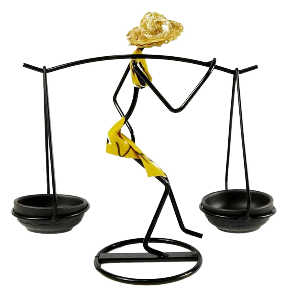 Подсвечник для женщин и девочек подсвечник из кованого железа с геометрическим