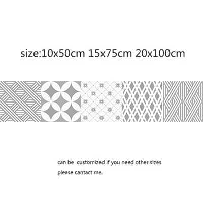 Ретро серый Плитки стены Стикеры 20*100 см Кухня шкаф для ванной комнаты