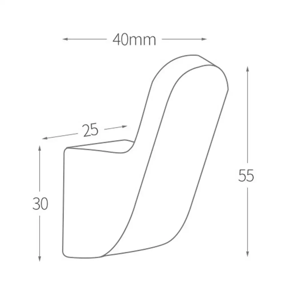 

1PC Multicolor Perforated Free Hook Creative Space Hook Sticky Wall Aluminum Bathroom Kitchen Hook And G0Y3