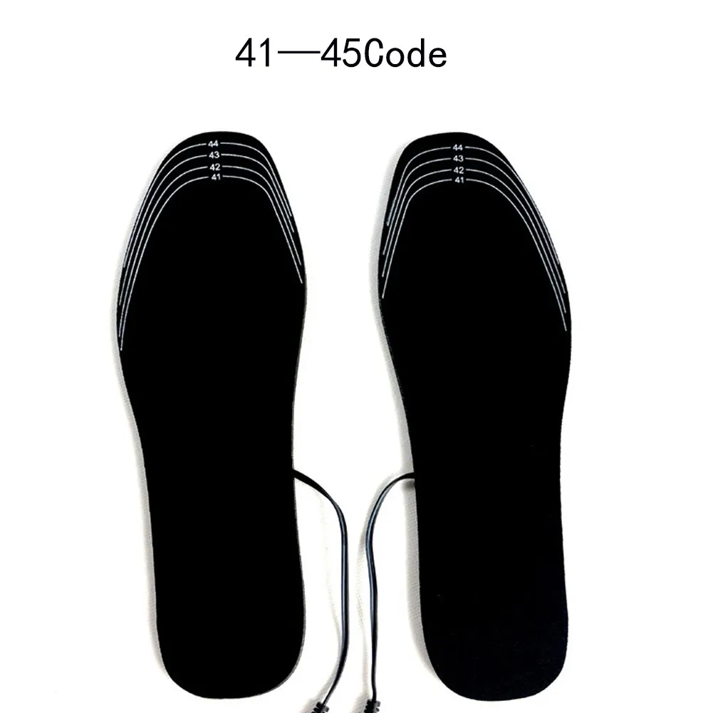 

USB Electric Heated Shoe Insoles Winter Foot Warmer Rechargeable Pads Washable Warm Comfortable Thermal Insoles Man Women