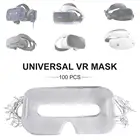 100 шт. для HTC Vive VR Pro Oculus Quest трещины GO чехол для PS4 Очки виртуальной реальности VR SAMSUNG Gear VR Daydream гигиены Очки виртуальной реальности VR маска одноразовые Eyemask площадку