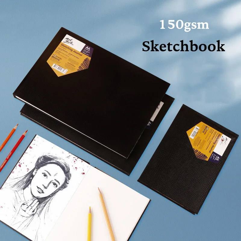 A5 150gsm Sketchbook Hard Cover Journal Suitable For Water Color Landscape Sketching Notebook