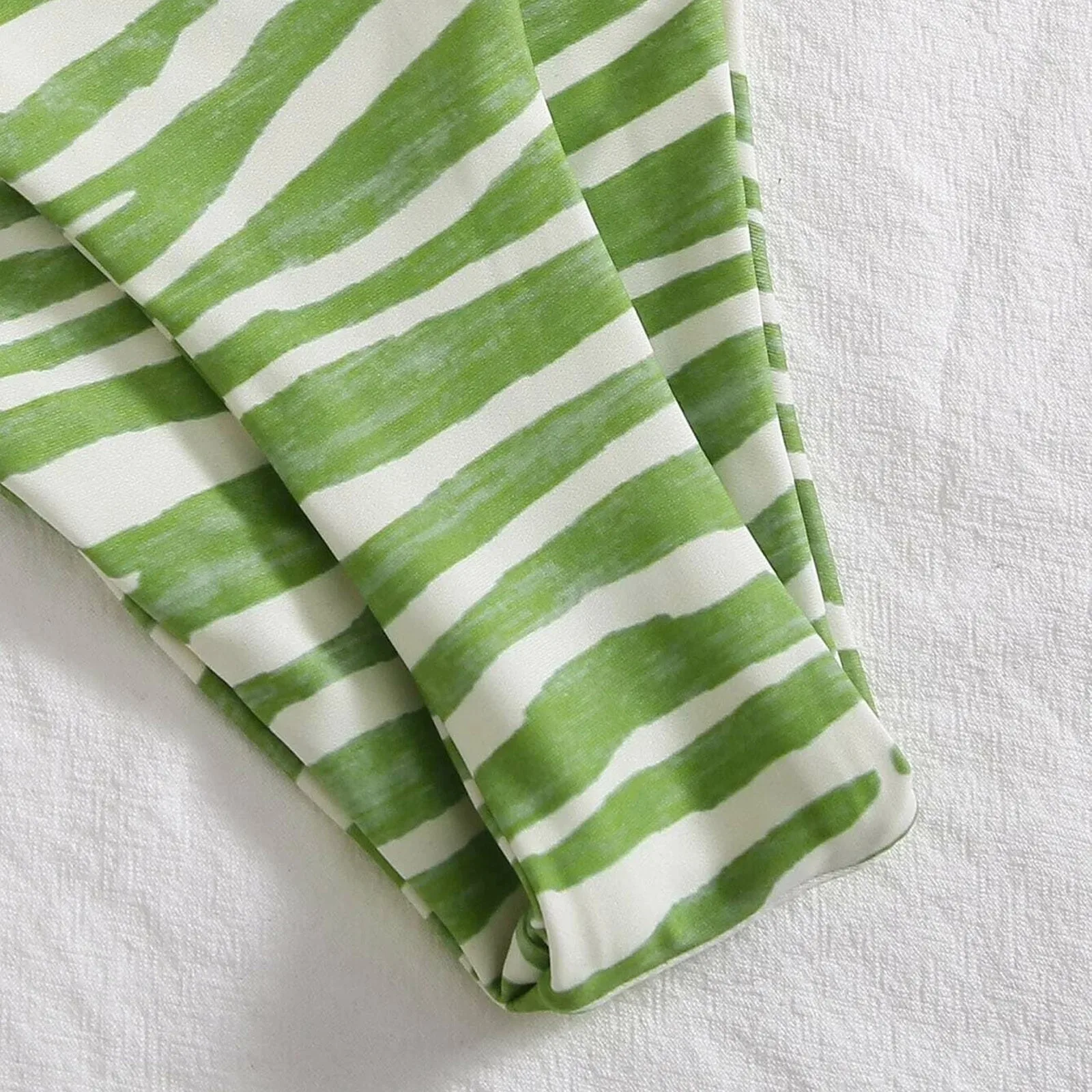 Летняя пляжная одежда Для женщин пикантные в полоску Зебра с рисунком бикини