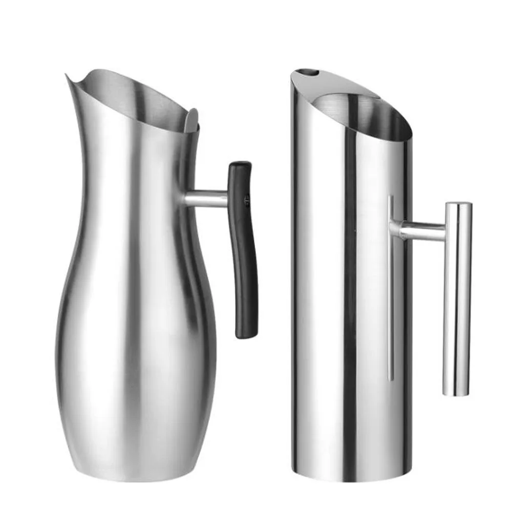 1L/1.5L/2L большой емкости из нержавеющей стали кухонные кувшины для холодной воды с