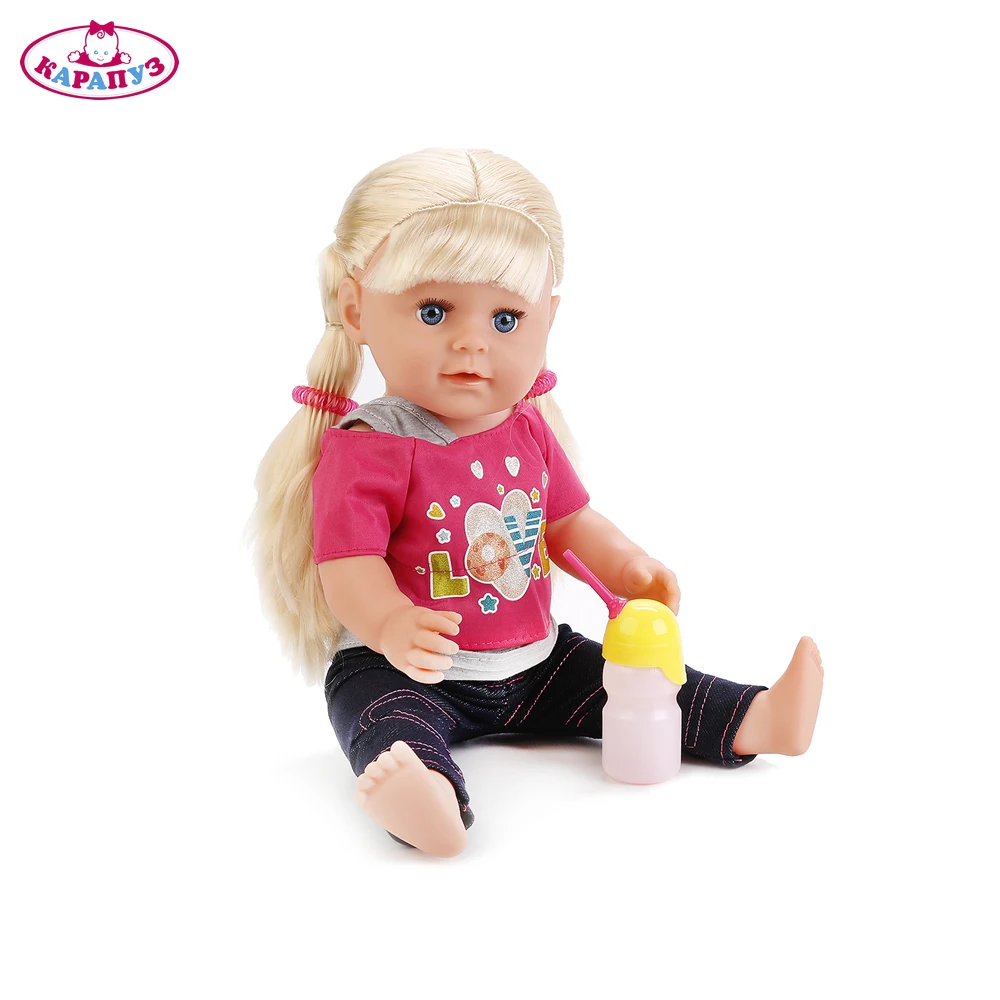 Кукла КАРАПУЗ 45см пьет и писает плачет слезами ноги сгибаются 242895|Куклы| |