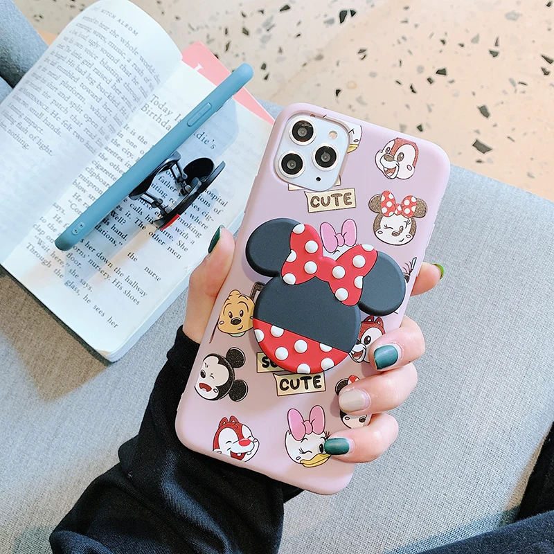 Горячий мультфильм мышь держатель кольцо Мягкий силиконовый чехол для телефона