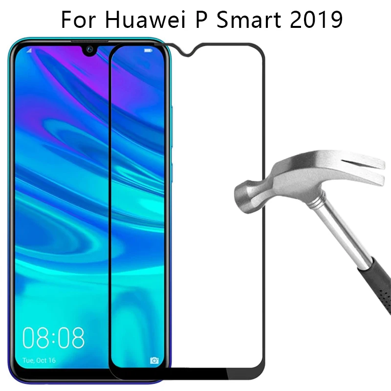 Защитное стекло для huawei p smart 2019 протектор экрана закаленное huawey psmart smar smat