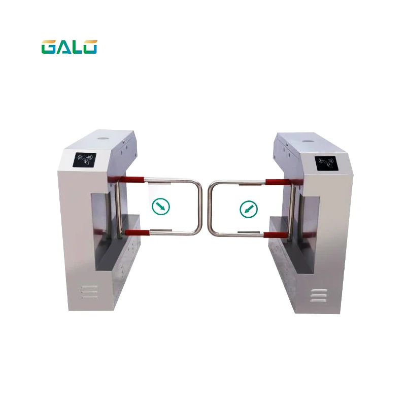 

304 Stainless Steel RFID card Access Control Automatic Turnstiles Swing Crowd Control Barrier Swing Gate Opener