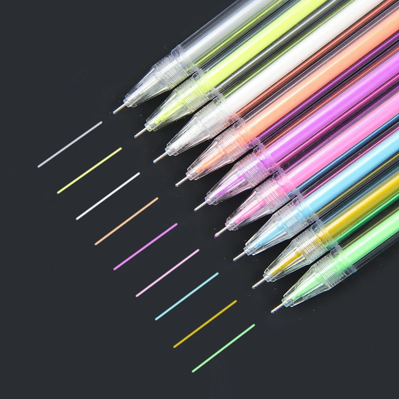 

Promotion Pen 9 Colors Gel Pen Set Gel Pens For School Office Adult Coloring Book Drawing Doodling Art Markers