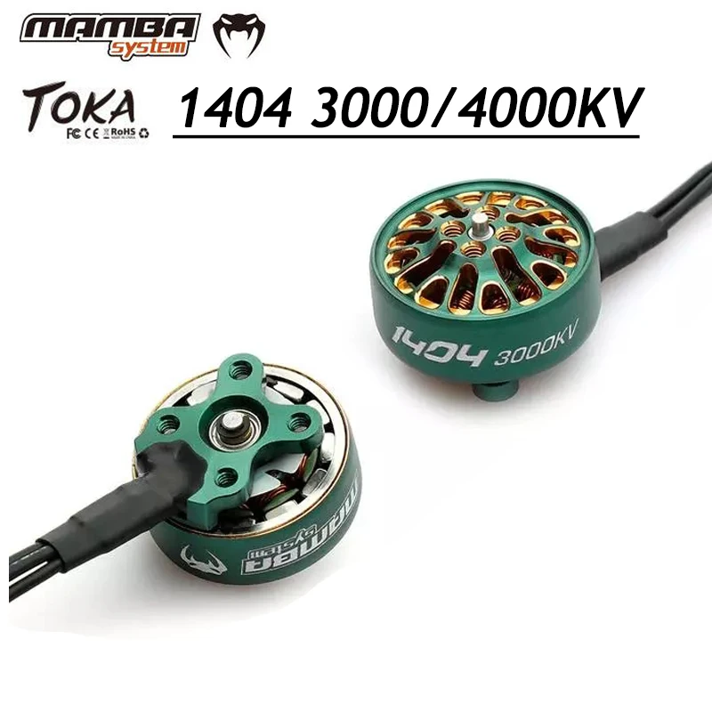 

DIATONE MAMBA TOKA 1404 4000KV 4S 3000KV 6S Brushless Racing Motor Green for RC FPV Racing 2.5inch-4inch Toothpick Drones DIY