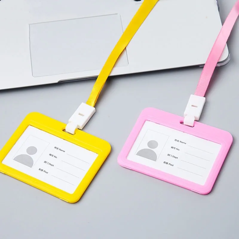1 шт. Симпатичный Двусторонний прозрачный идентификационный значок