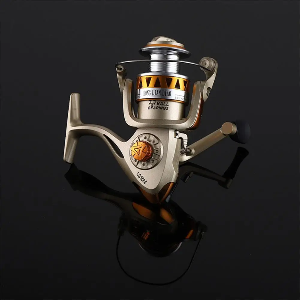 New Portable Metal Spinning Reel Fishing Wheel with Half Rocker Arm | Спорт и развлечения
