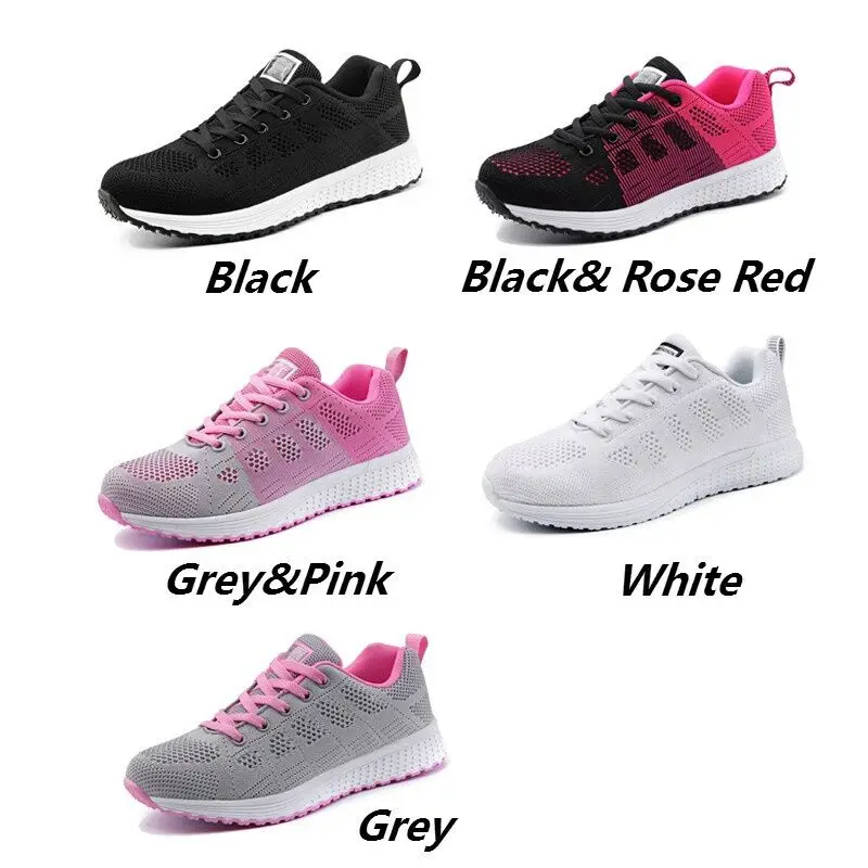 Women Casual Shoes Ladies Sport Shoes Breathable Walking Mesh Flat Shoes Woman White Sneakers Women Tenis Feminino Female Shoes images - 6