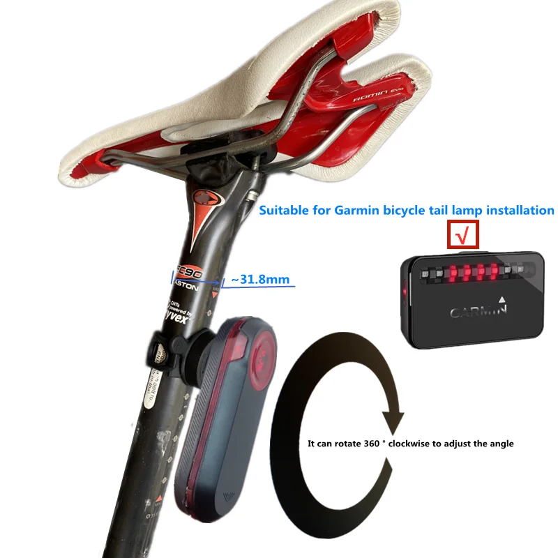 

For Garmin radar tail lamp val rtl515 rvr315 GPS code meter mounting rotating base or Raz Pro mountain flash lamp fixing bracket