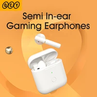 qcy t8s wireless bluetooth earphones semi in ear gaming headphones with type c interface